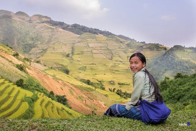 Nụ cười trẻ em Mù Cang Chải mùa lúa chín mù cang chải mùa lúa chín