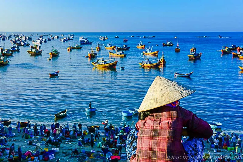 Làng chài Mũi Né đẹp ngỡ ngàng buổi sớm mai vẻ đẹp làng chài mũi né