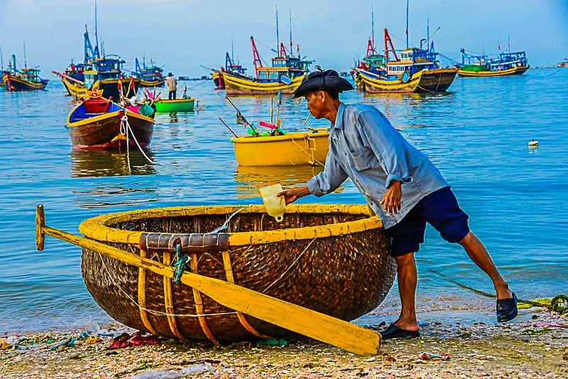 Làng chài Mũi Né đẹp ngỡ ngàng buổi sớm mai vẻ đẹp làng chài mũi né