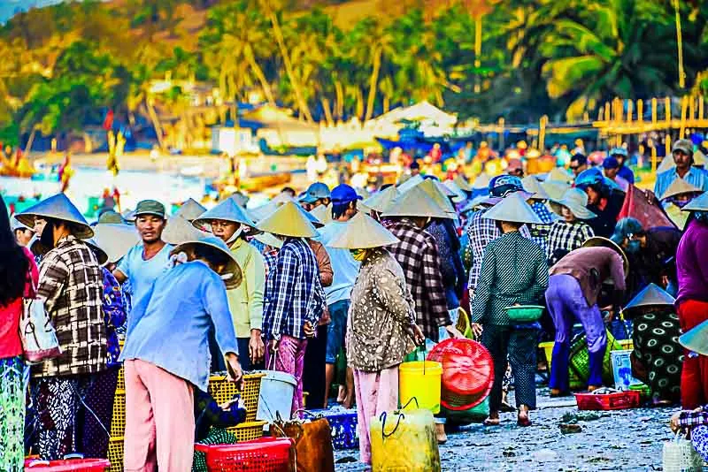 Làng chài Mũi Né đẹp ngỡ ngàng buổi sớm mai vẻ đẹp làng chài mũi né