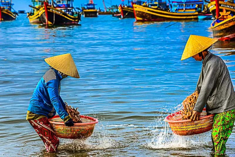 Làng chài Mũi Né đẹp ngỡ ngàng buổi sớm mai vẻ đẹp làng chài mũi né