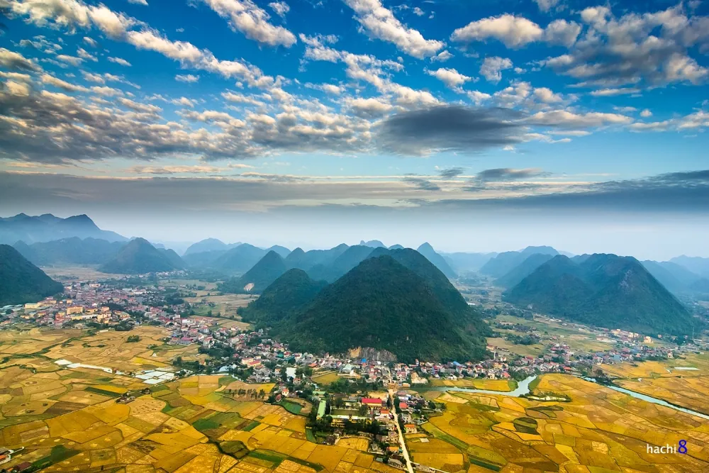 Bình minh lên rực rỡ nơi thung lũng Bắc Sơn Bình minh lên rực rỡ nơi thung lũng Bắc Sơn