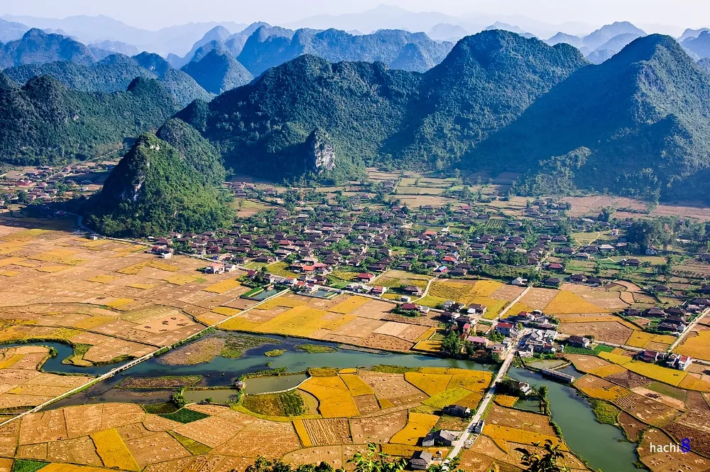 Bình minh lên rực rỡ nơi thung lũng Bắc Sơn Bình minh lên rực rỡ nơi thung lũng Bắc Sơn