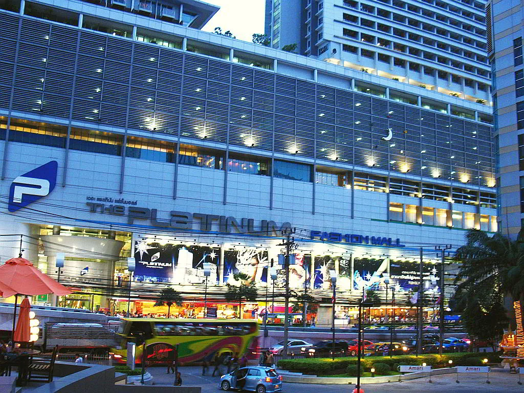 Các điểm đến ở Bangkok Thái Lan Trung tâm thời trang Platinum