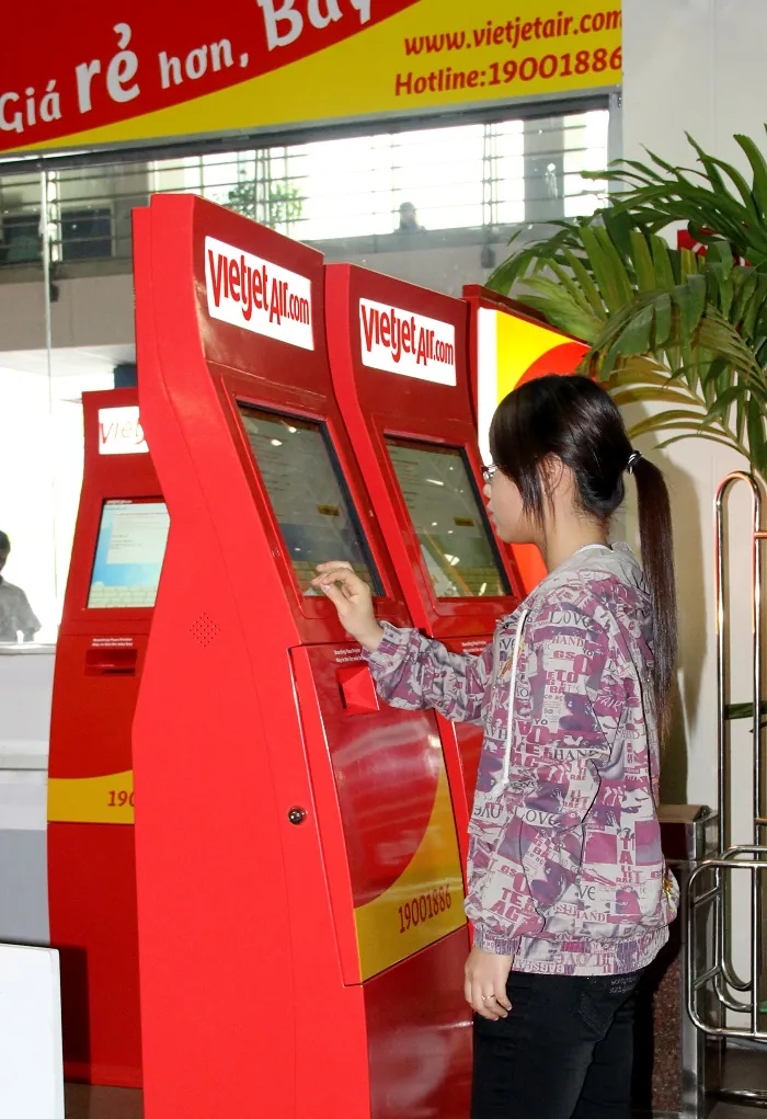 Hướng dẫn checkin tự động Vietjet tại kiosk Hướng dẫn checkin tự động Vietjet tại kiosk