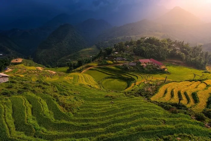 Ngây ngất cảnh sắc Sa Pa nhìn từ trên cao