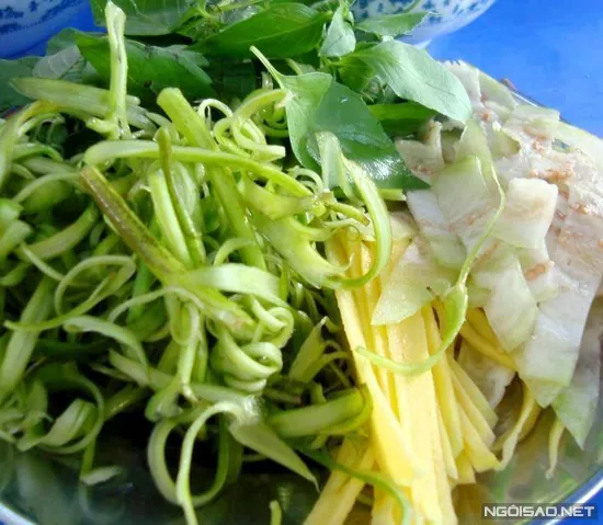Bún mắm nêm món dân dã mùa mưa ở Phan Rang Bún mắm nêm món dân dã mùa mưa ở Phan Rang