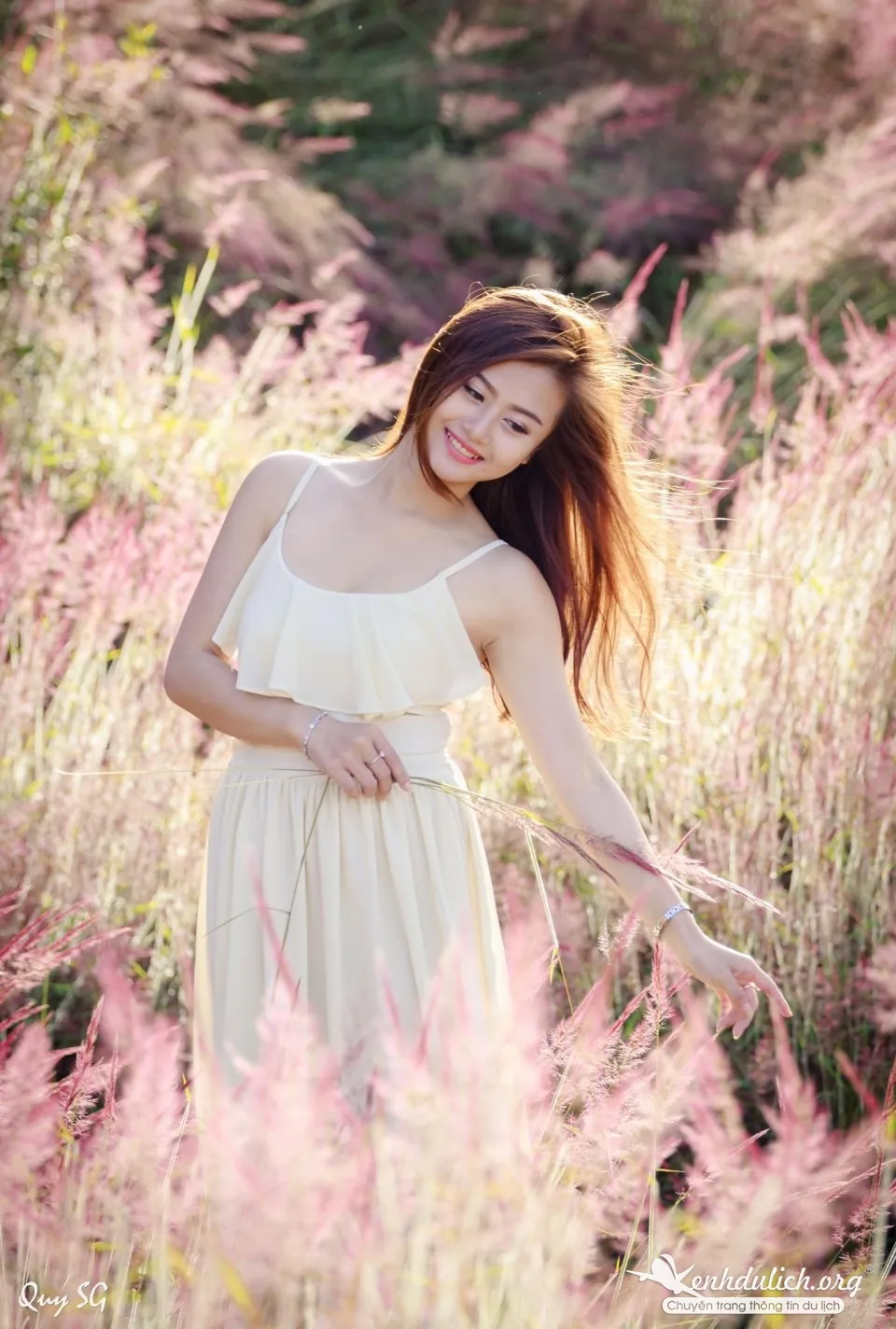 Ngắm bộ ảnh đẹp mê hồn bên đồi cỏ hồng Đà Lạt đồi cỏ hồng ở đà lạt