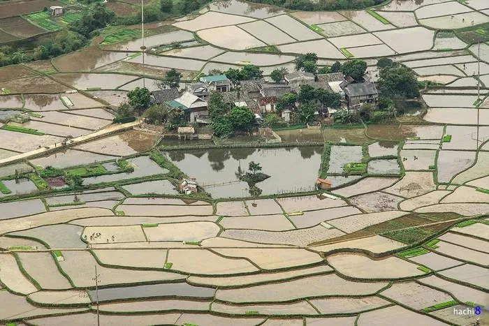 Ruộng Mai Châu soi bóng mây trời mùa đổ ải Ruộng Mai Châu soi bóng mây trời mùa đổ ải