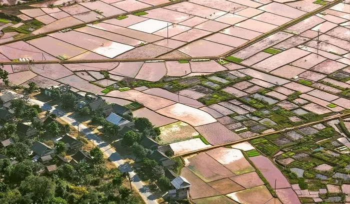 Ruộng Mai Châu soi bóng mây trời mùa đổ ải Ruộng Mai Châu soi bóng mây trời mùa đổ ải