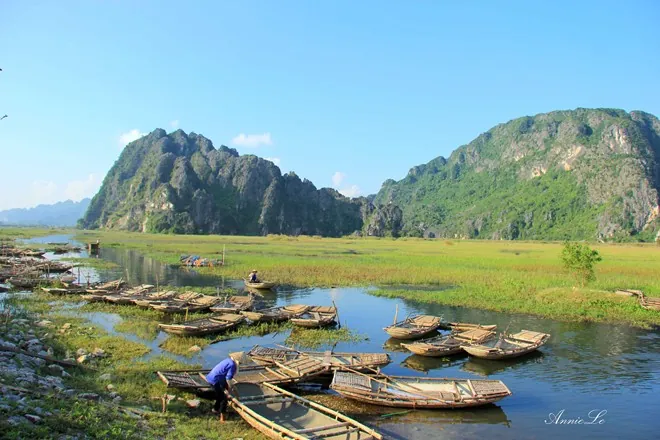 Du lịch đầm Vân Long ngắm hoàng hôn tĩnh lặng Hoàng hôn tĩnh lặng trên đầm Vân Long