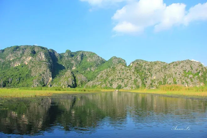 Du lịch đầm Vân Long ngắm hoàng hôn tĩnh lặng Hoàng hôn tĩnh lặng trên đầm Vân Long