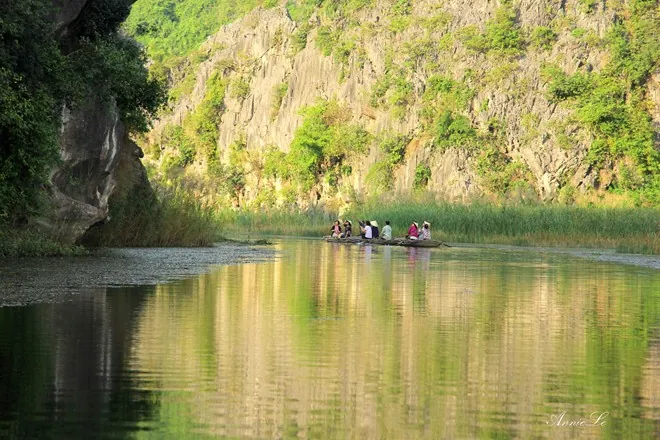 Du lịch đầm Vân Long ngắm hoàng hôn tĩnh lặng Hoàng hôn tĩnh lặng trên đầm Vân Long