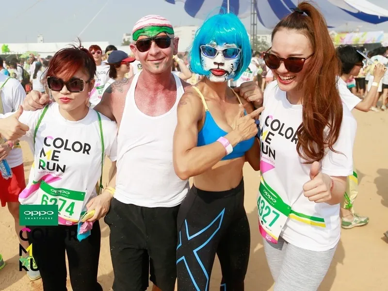 Color Me Run tại Sài Gòn một cung đường rực rỡ sắc màu