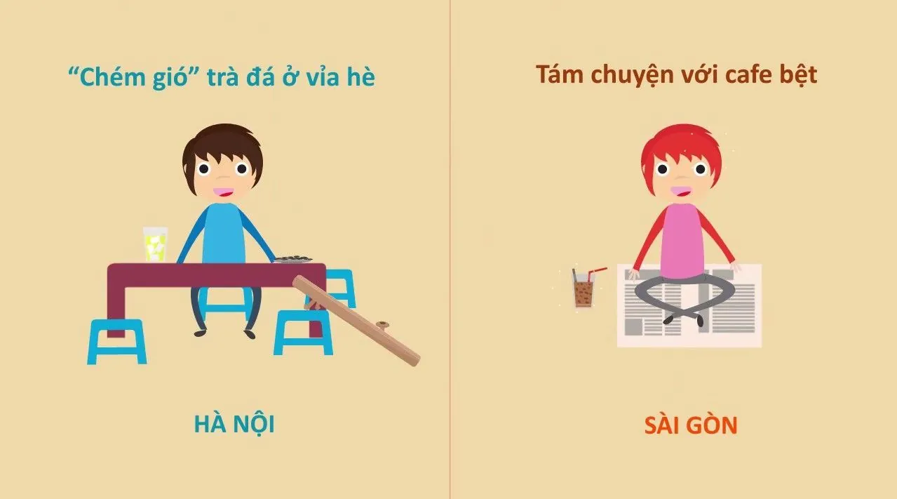 10 điểm khác nhau thú vị giữa Sài Gòn và Hà Nội