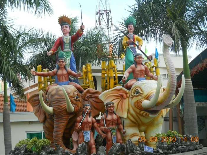 Quận 9 có gì chơi bên chốn thanh bình giữa đất Sài Gòn Trang trí ở Suối Tiên đậm chất dân tộc