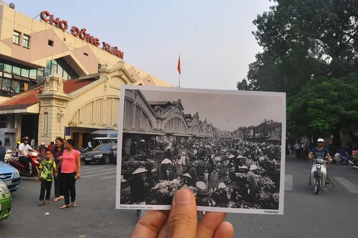 So sánh những địa danh tương đồng khi du lịch Sài Gòn và Hà Nội Chợ Đồng Xuân ngày nay đã khang trang hơn trước
