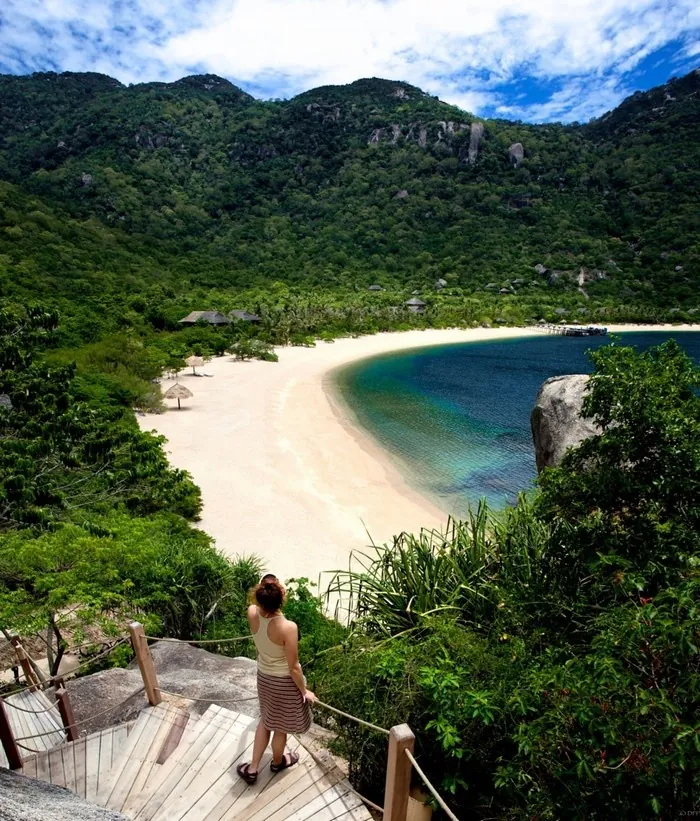 Thả hồn phiêu lãng bên bờ vịnh Ninh Vân Thả hồn phiêu lãng bên bờ vịnh Ninh Vân