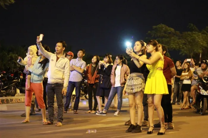 Pháo hoa tết 2016 Bính Thân tại Sài Gòn